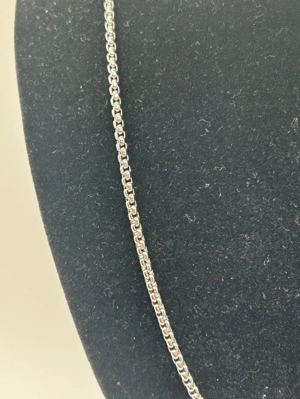 Silver Box Chain Necklace 3mm 23 Inch Waterproof Everyday Unisex New